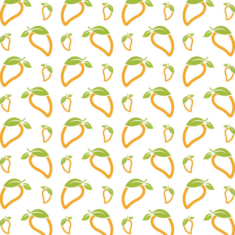 Mango crafty trendy multicolor repeating pattern illustration background design vector