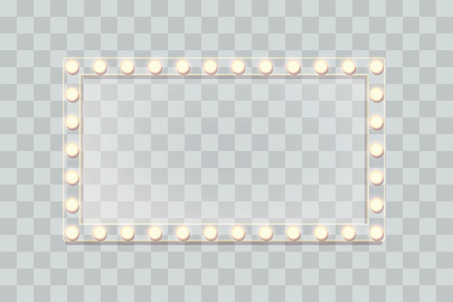 a front view marquee with glow lights vector