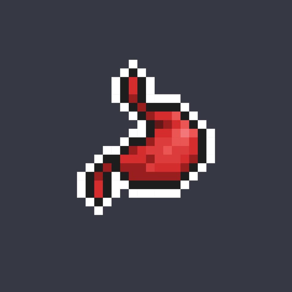 stomach organ in pixel art style vector