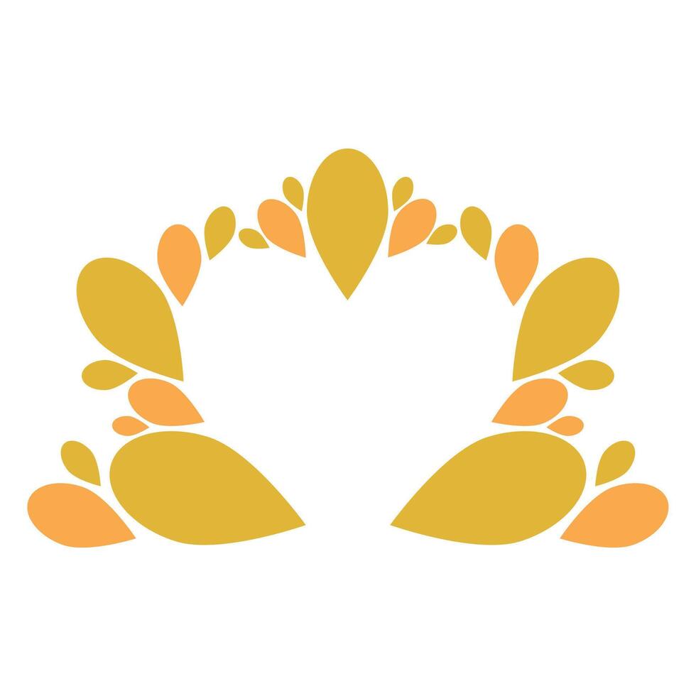 flower petals illustration isolated on white background vector