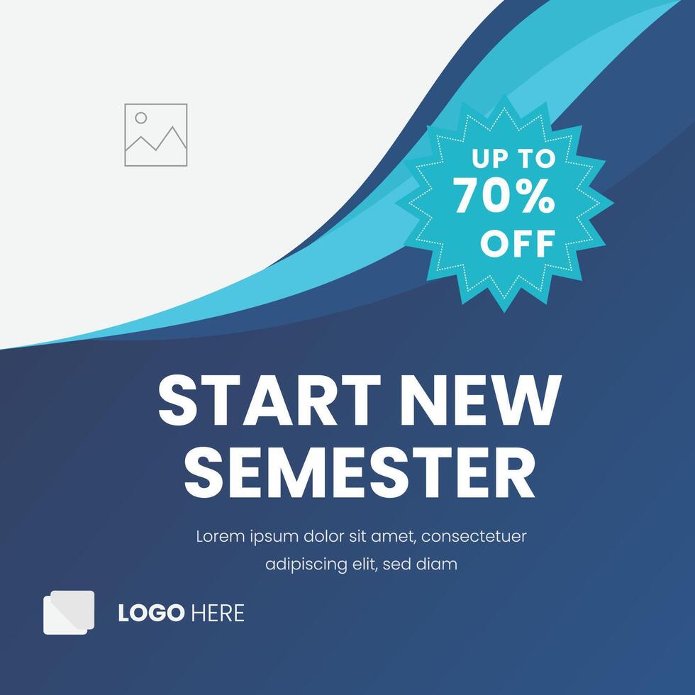 Admission banner ad free template vector