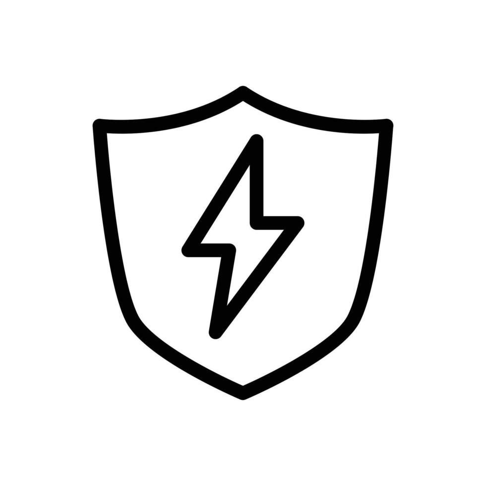 safe electricity outline icon pixel perfect design good for website and mobile app vector