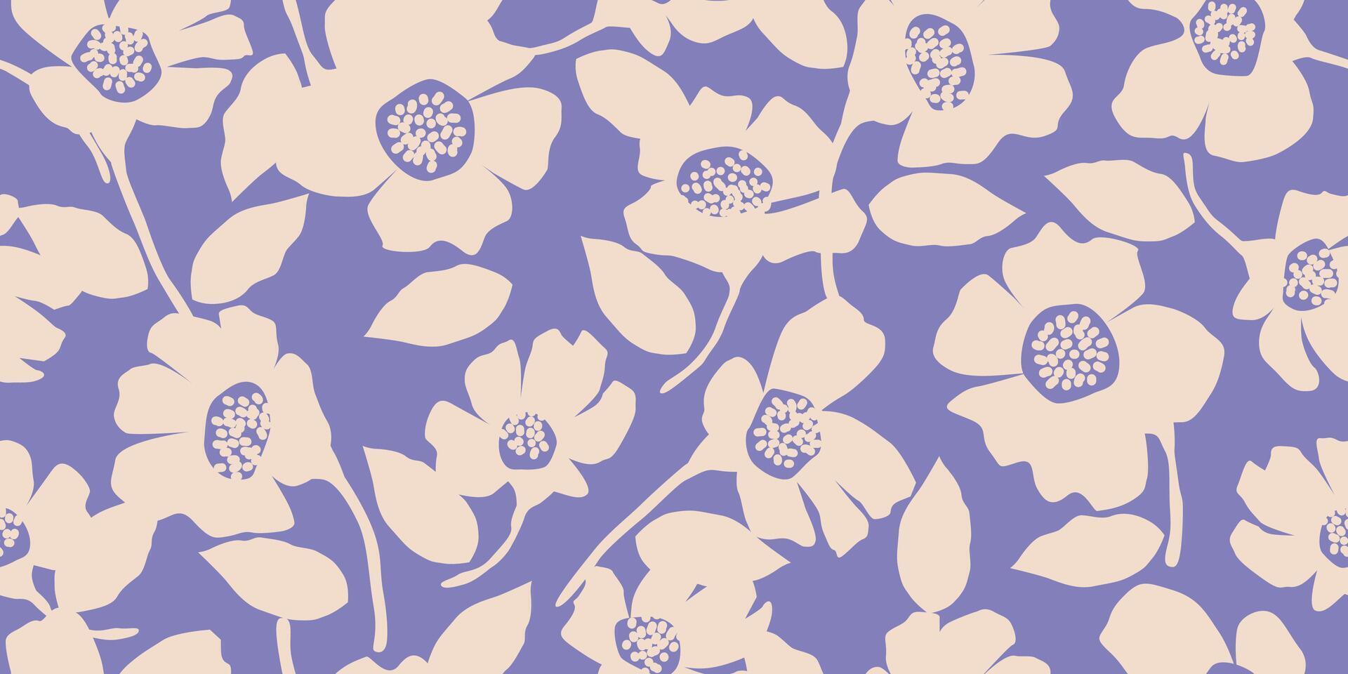 exótico mano dibujado flores, sin costura patrones con floral para tela, textiles, ropa, envase papel, cubrir, bandera, hogar decoración, resumen antecedentes. vector