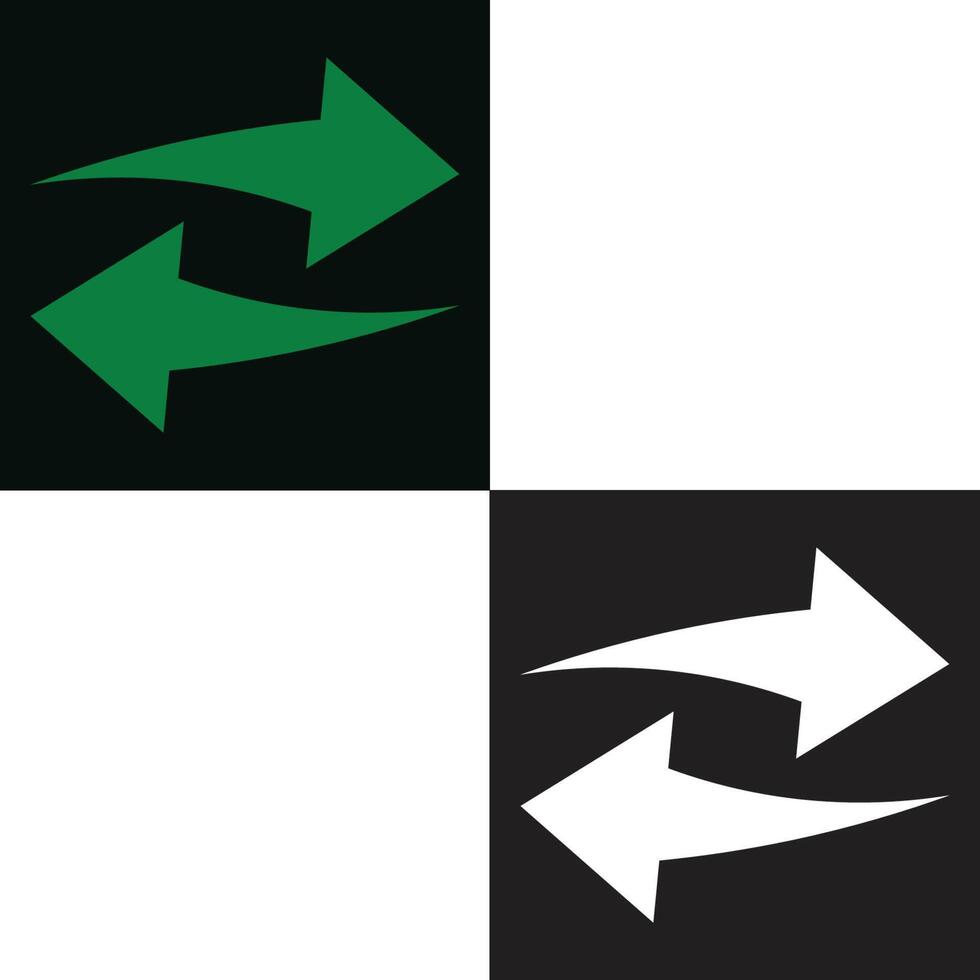 Exchange icon pair on dark background vector