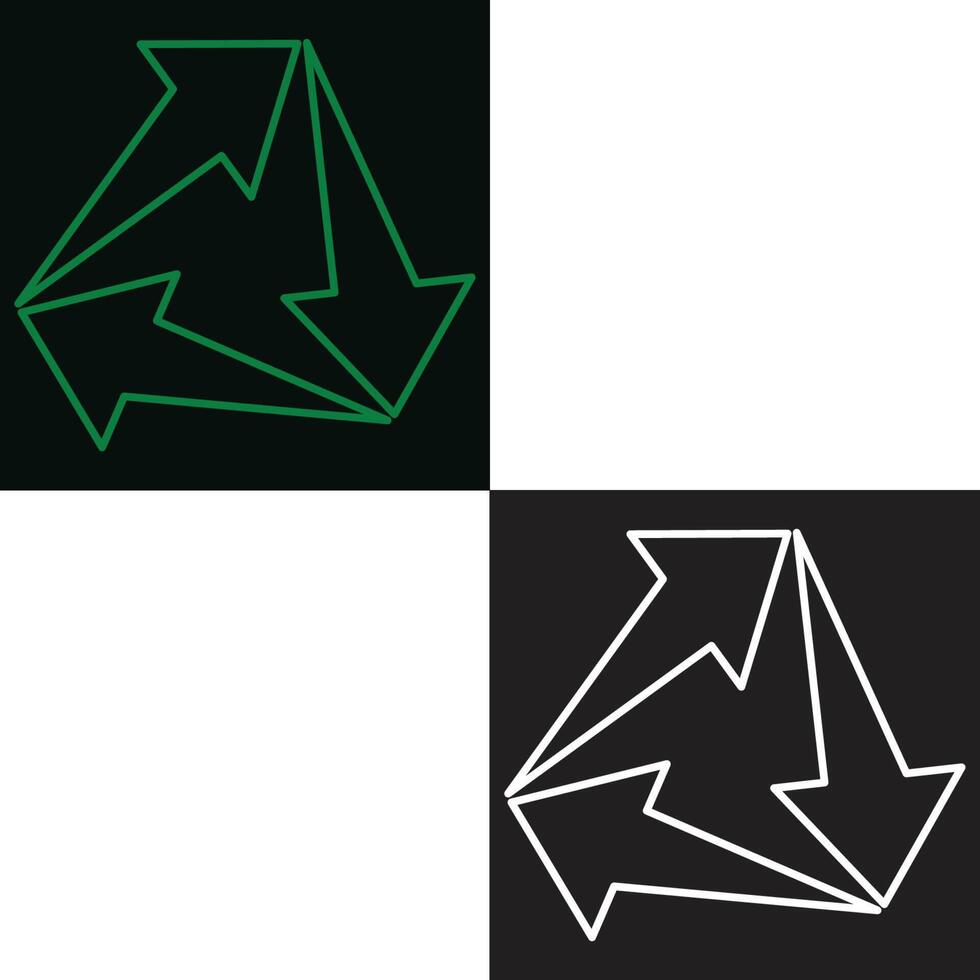 Pro Cycle symbol pair on dark background. vector