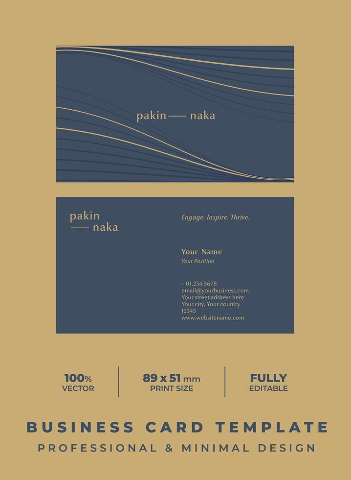 Professional and Minimal Business Card - Creative and Clean Business Card Template. vector