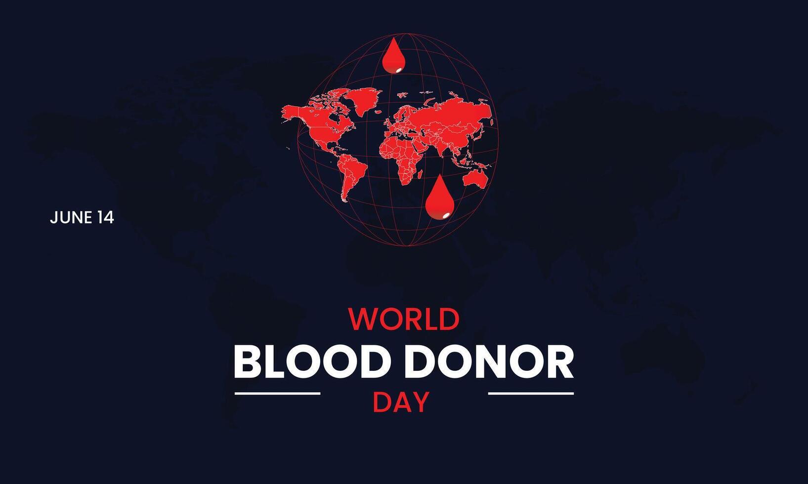 World Blood Donor Day background with blood drop. 14 june. vector