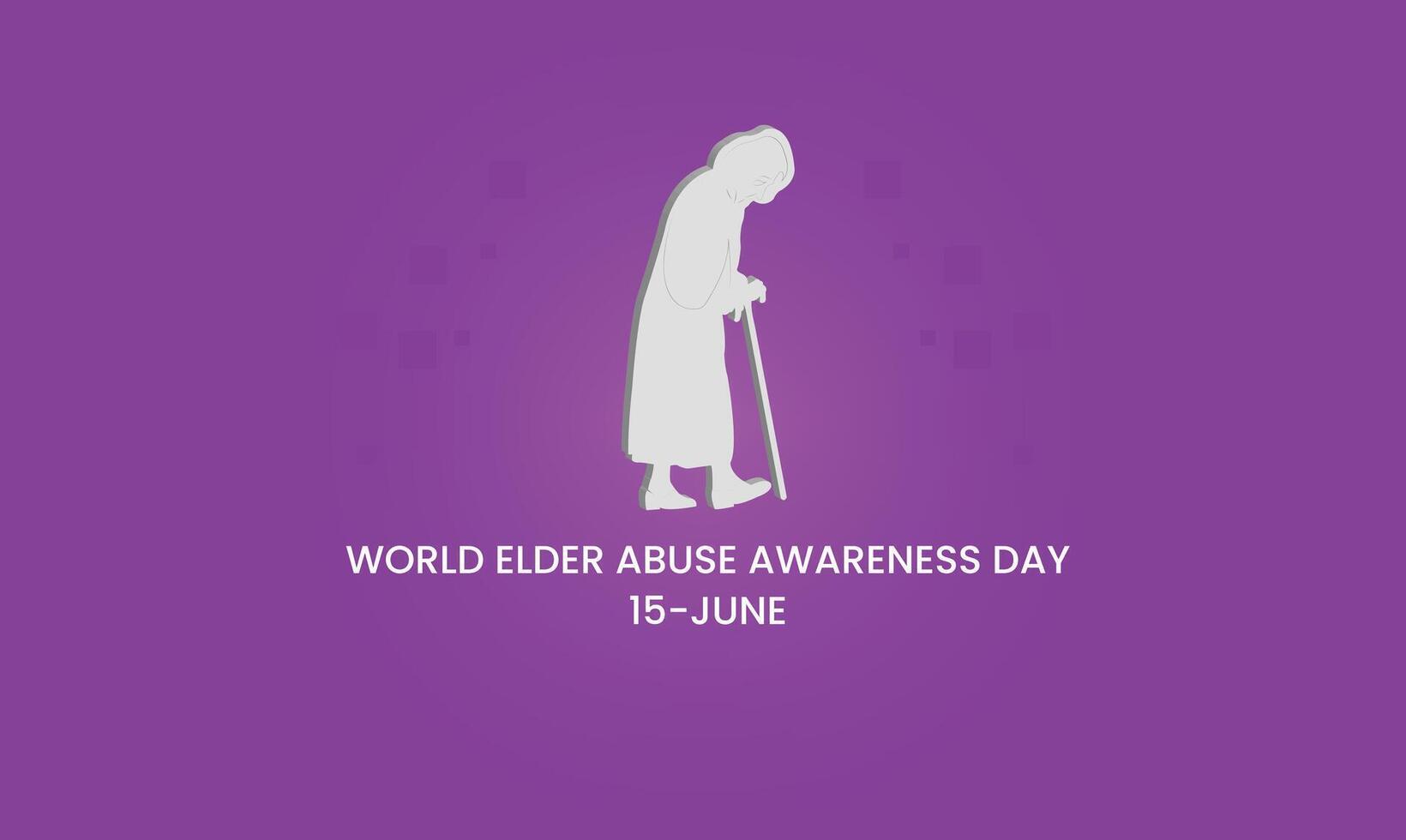 World Elder Abuse Awareness Day background or banner design template. vector