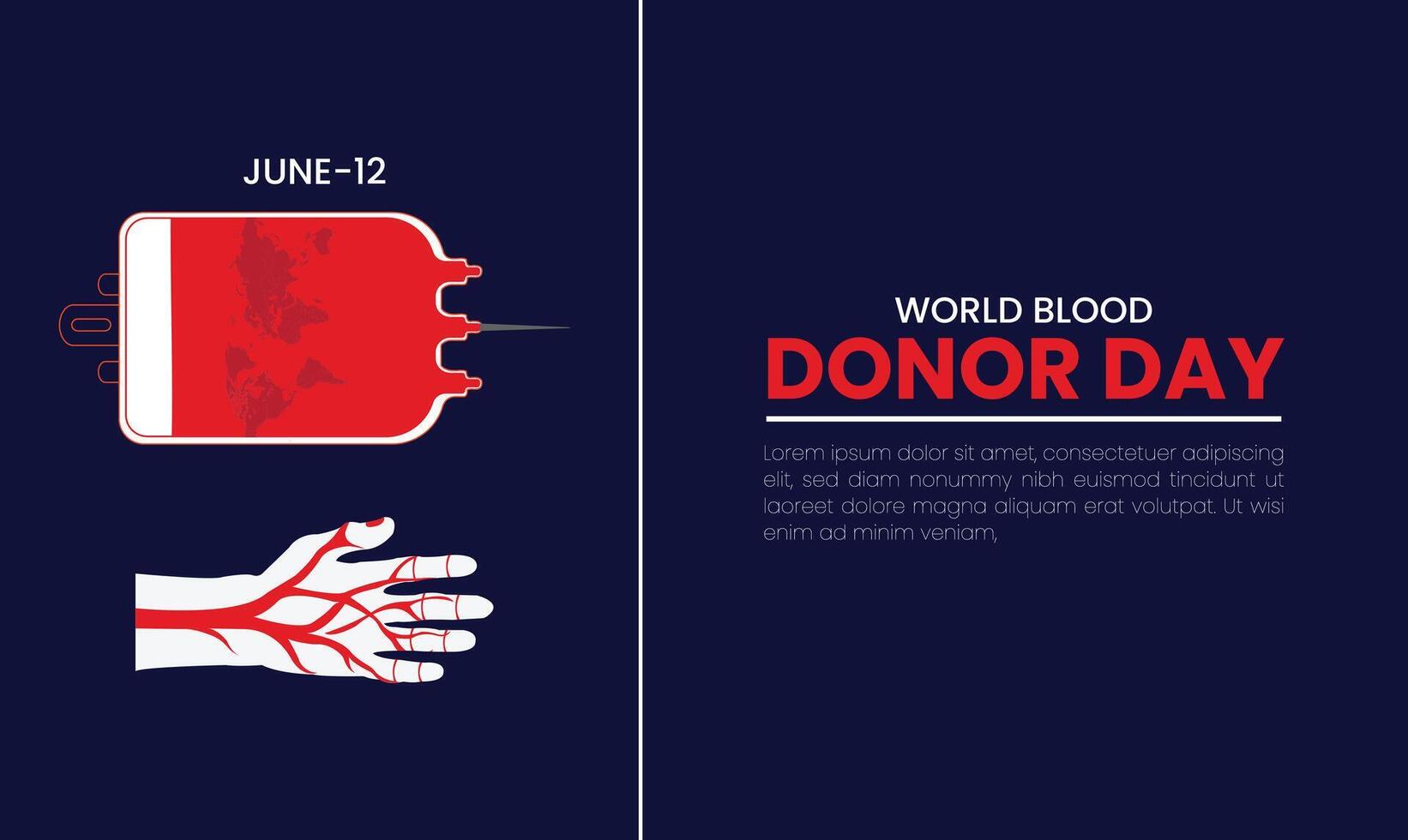 World Blood Donor Day background with blood drop. 14 june. vector