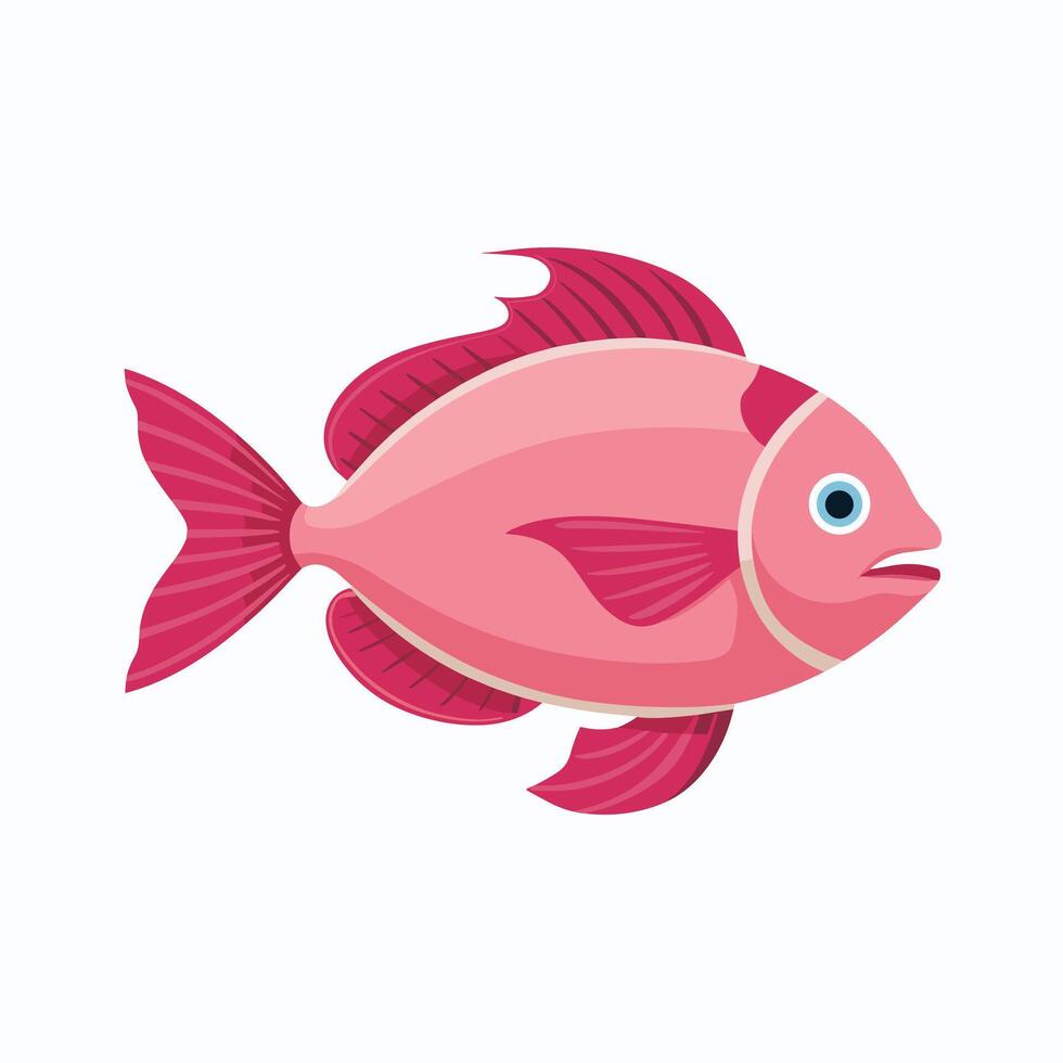 colección de mano dibujado linda peces en plano estilo. peces cuerpo íconos grande colocar. ilustración para icono, logo, imprimir, icono, tarjeta, emblema, etiqueta. acuario. vector