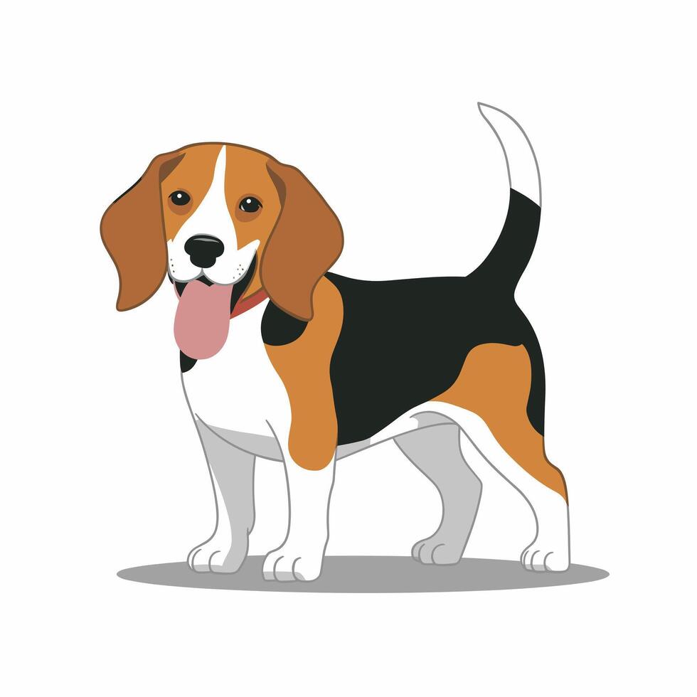 Dog Breed in Different Poses vector