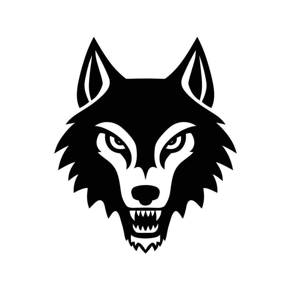 Wolf , printable collection, howling wolf, three wolves on rock, wild animal, courage and bravery symbol, icon drawing black, white background vector