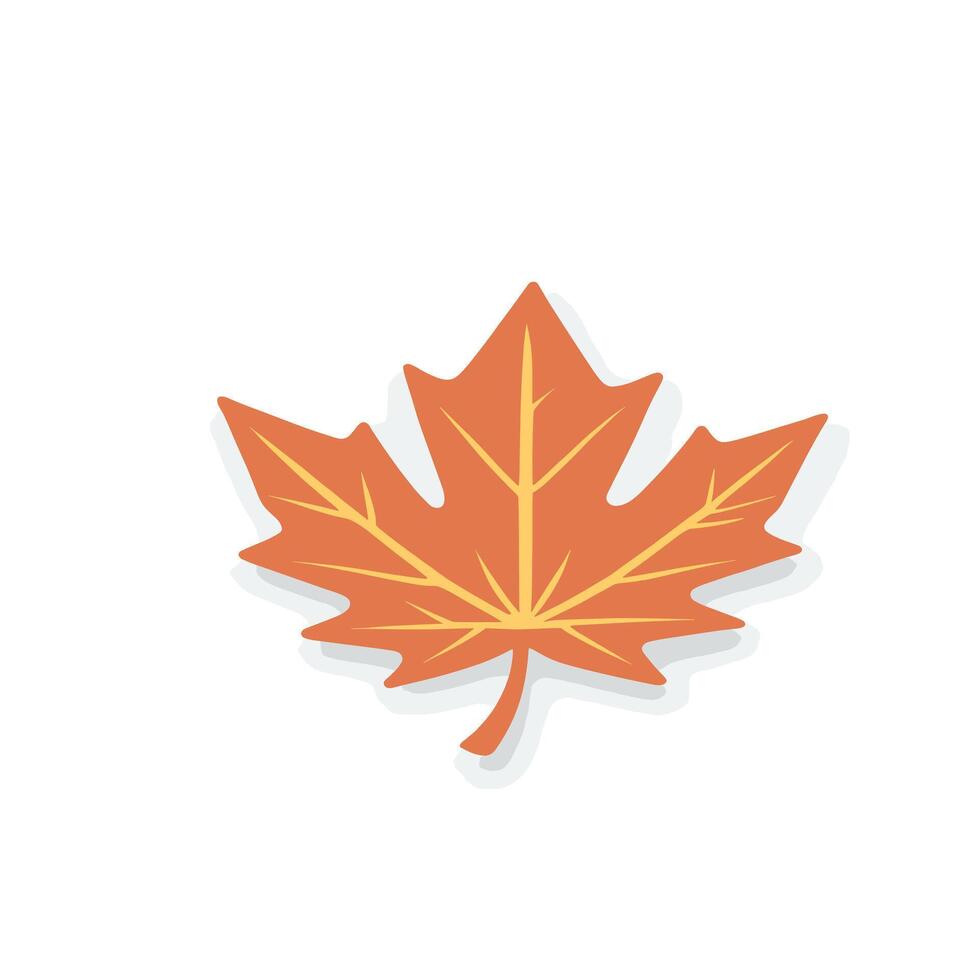 maple leaf silhouettes on the white background vector