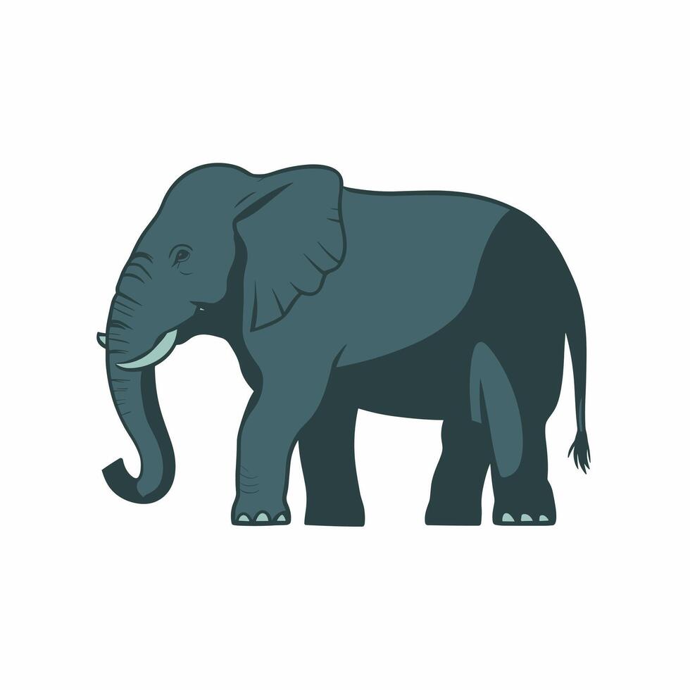 elefante caminando ilustración, animales, elefante a el zoo vector