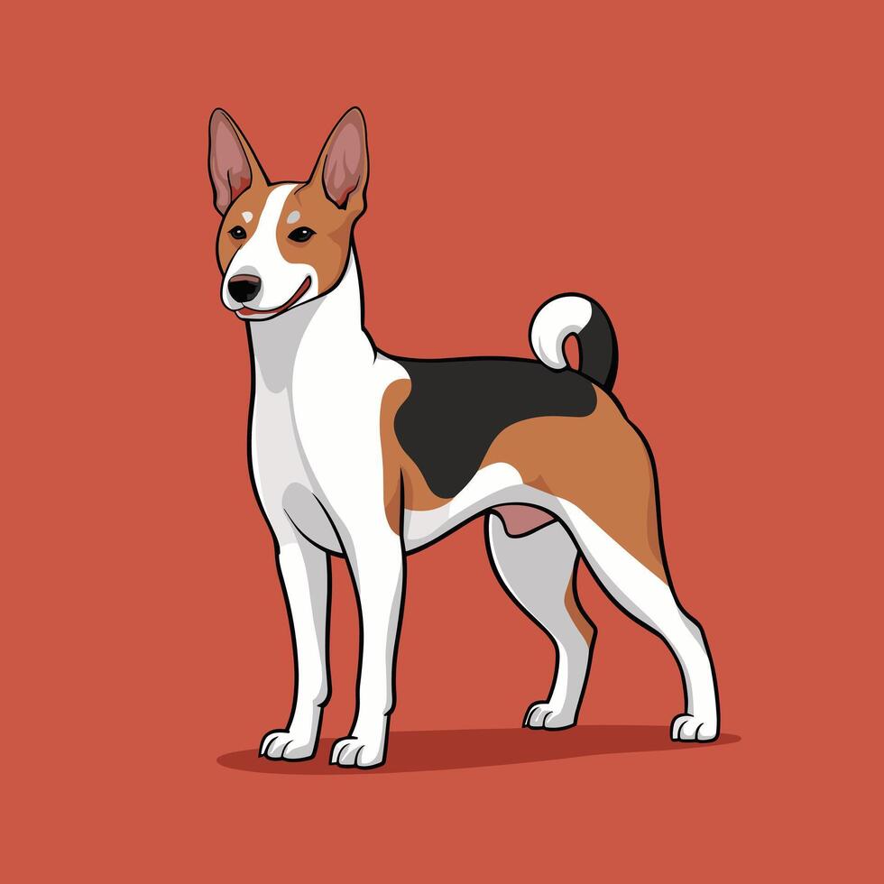 Dog Breed in Different Poses vector