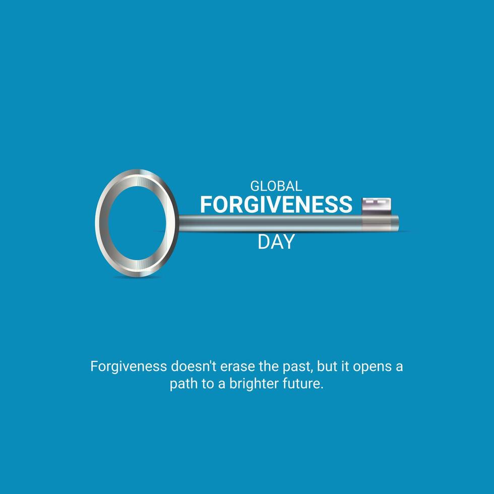 Global Forgiveness Day creative ads design, Global Forgiveness Day, July 7, 3d illustration vector