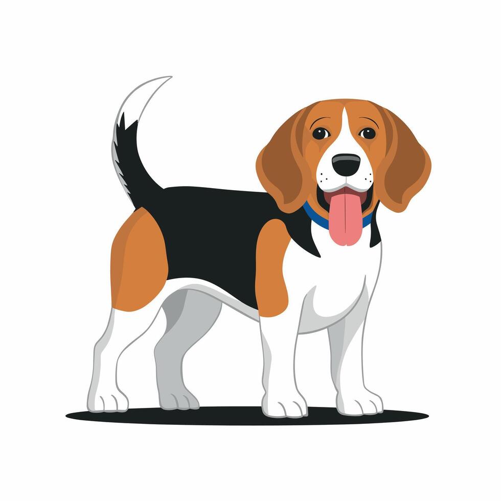 Dog Breed in Different Poses vector