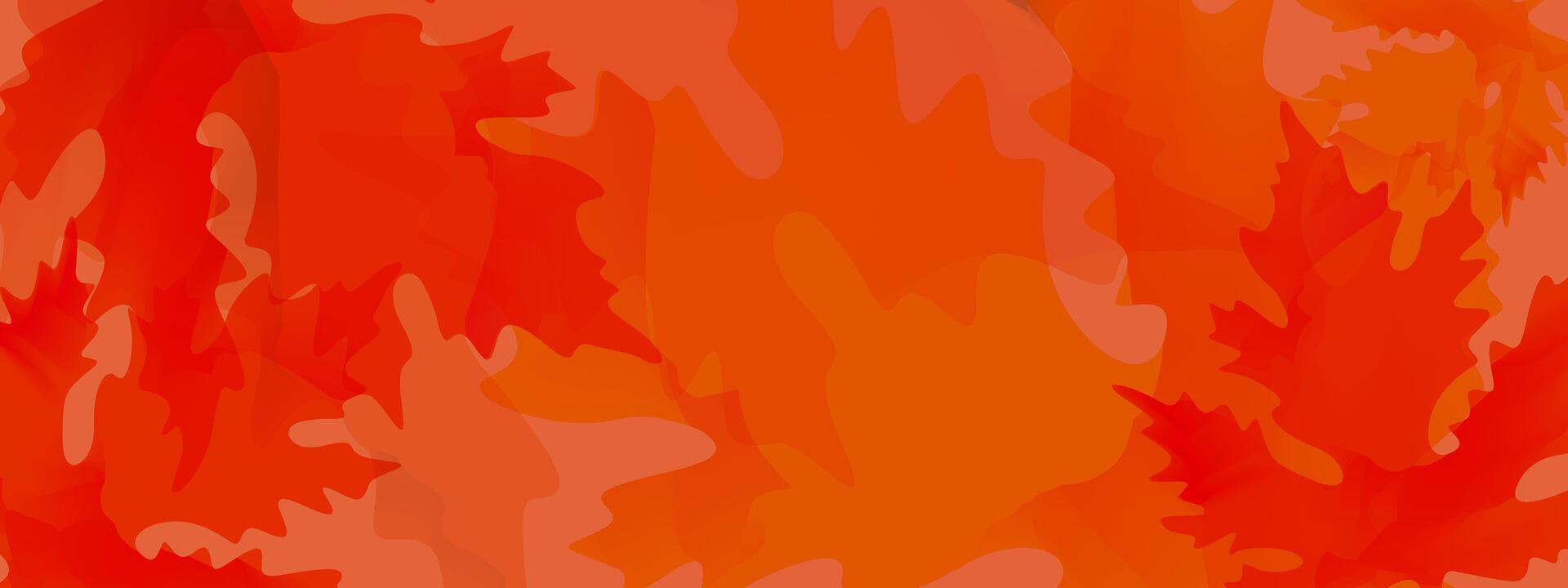 Bright abstract orange background with maple leaves. Colorful autumn banner for seasonal festivals and holidays. Template for cards, flyers, leaflets. vector