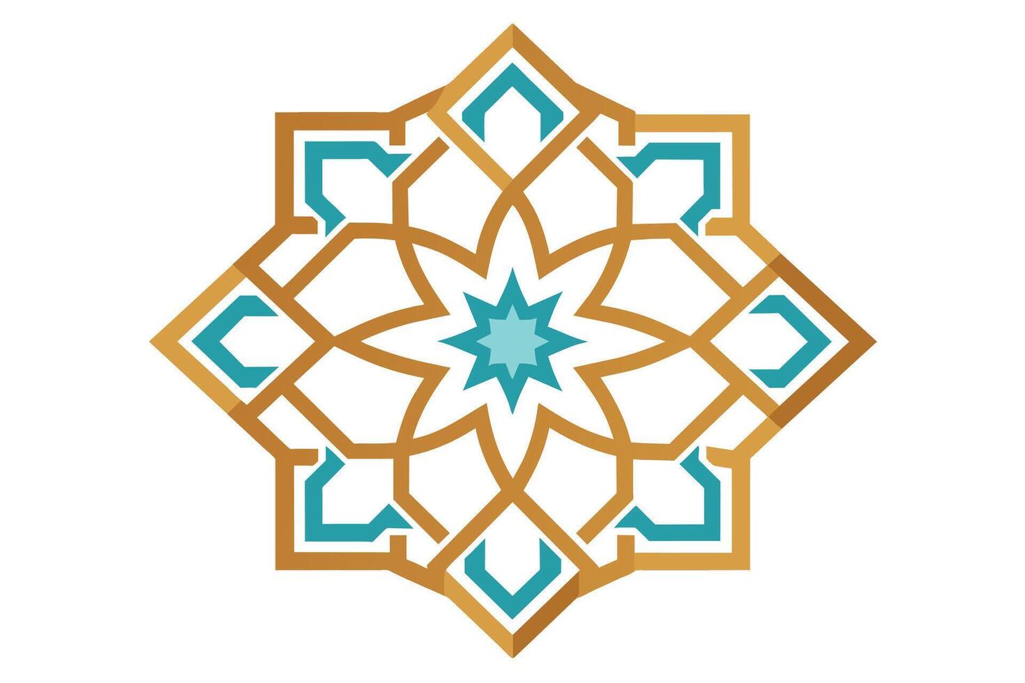 Delicate patterns inspired by Islamic geometric art vector