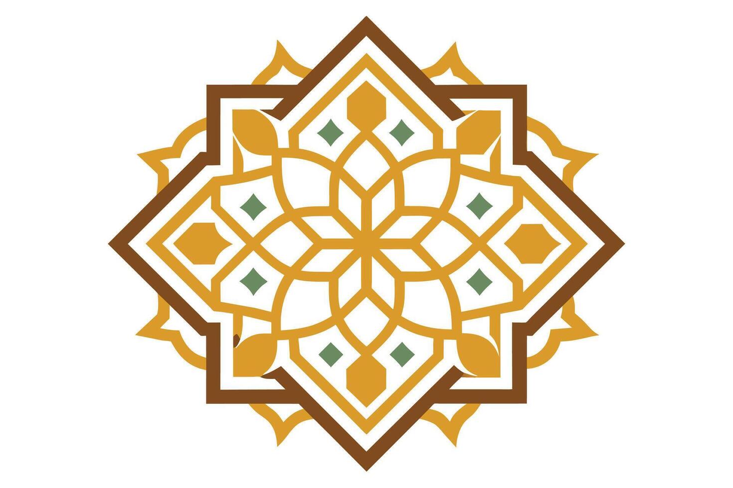 Delicate patterns inspired by Islamic geometric art vector