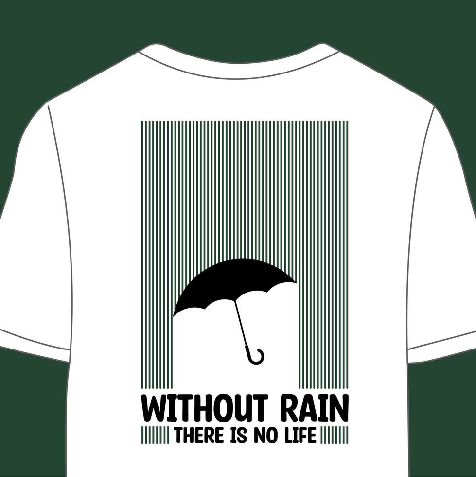 diseño t camisa lluvia vector