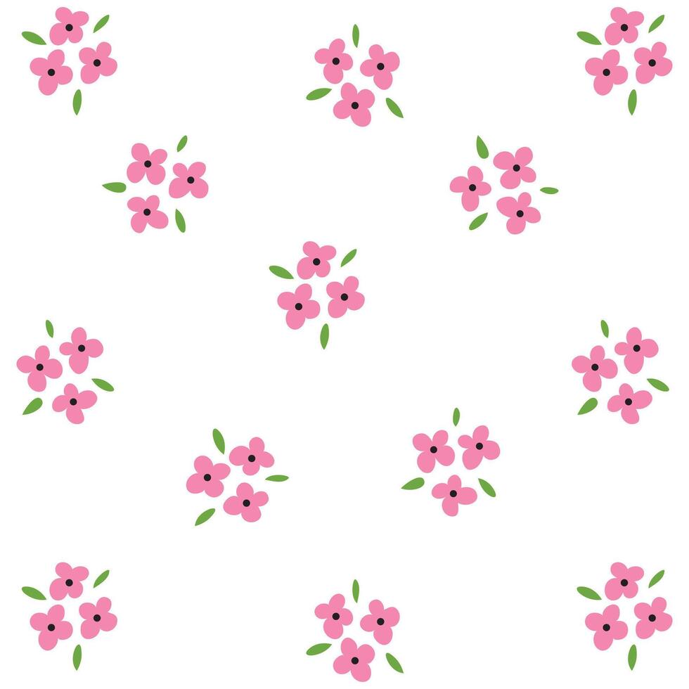 Seamless pattern blooms flowers repeated, Seamless simple floral pattern in random order, Seamless vintage floral pattern with flower, Seamless Floral Pattern Background t shirt all over printed vector