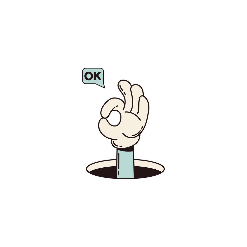 Ok Hand Logo, Well Done Icon, Hand Gestures Great Design For T shirt, Simple Finger Heart Mark Illustration, Hand Ok Stock , Hand Making The OK Sign, Sticker of a cartoon okay hand gesture, Ok Print vector