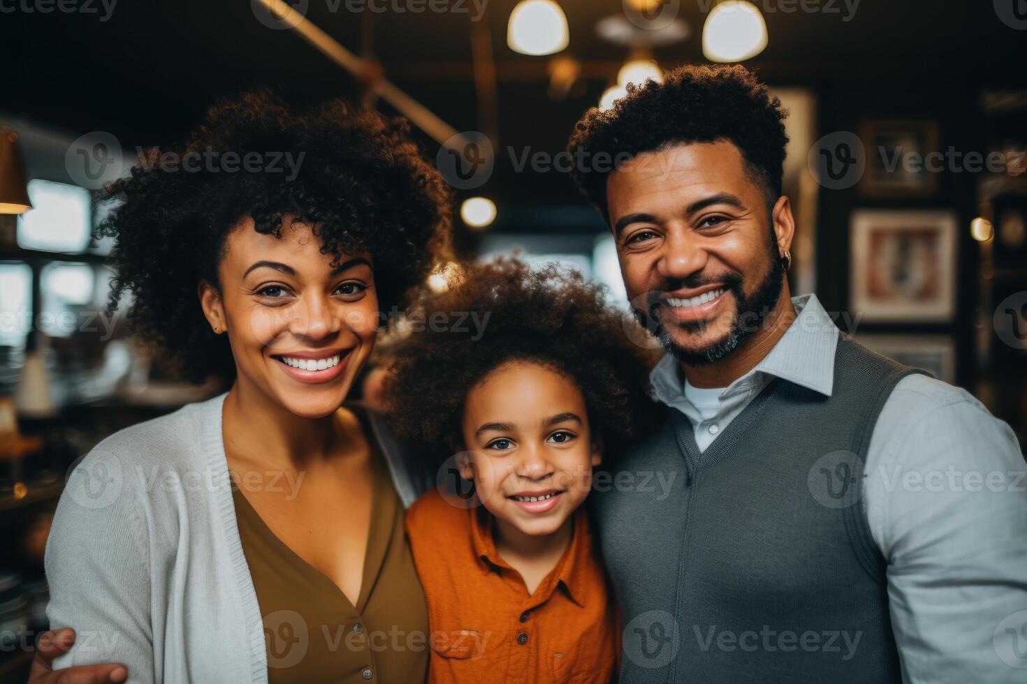 Lifestyle family concept, a man and a woman are holding a baby photo