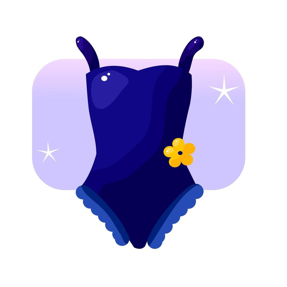 Swim suit for summer vector