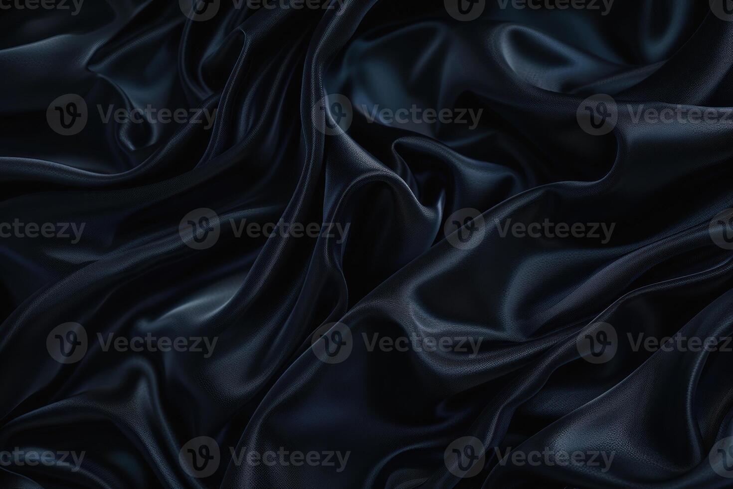 Black silk texture luxurious satin for abstract background. Fabric of dark tone photo