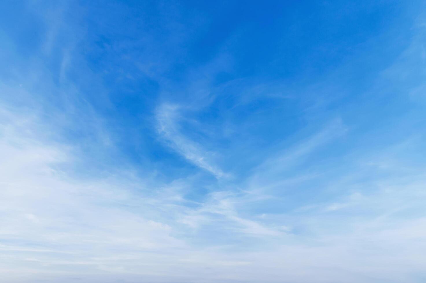 sky is blue and clear with clouds photo