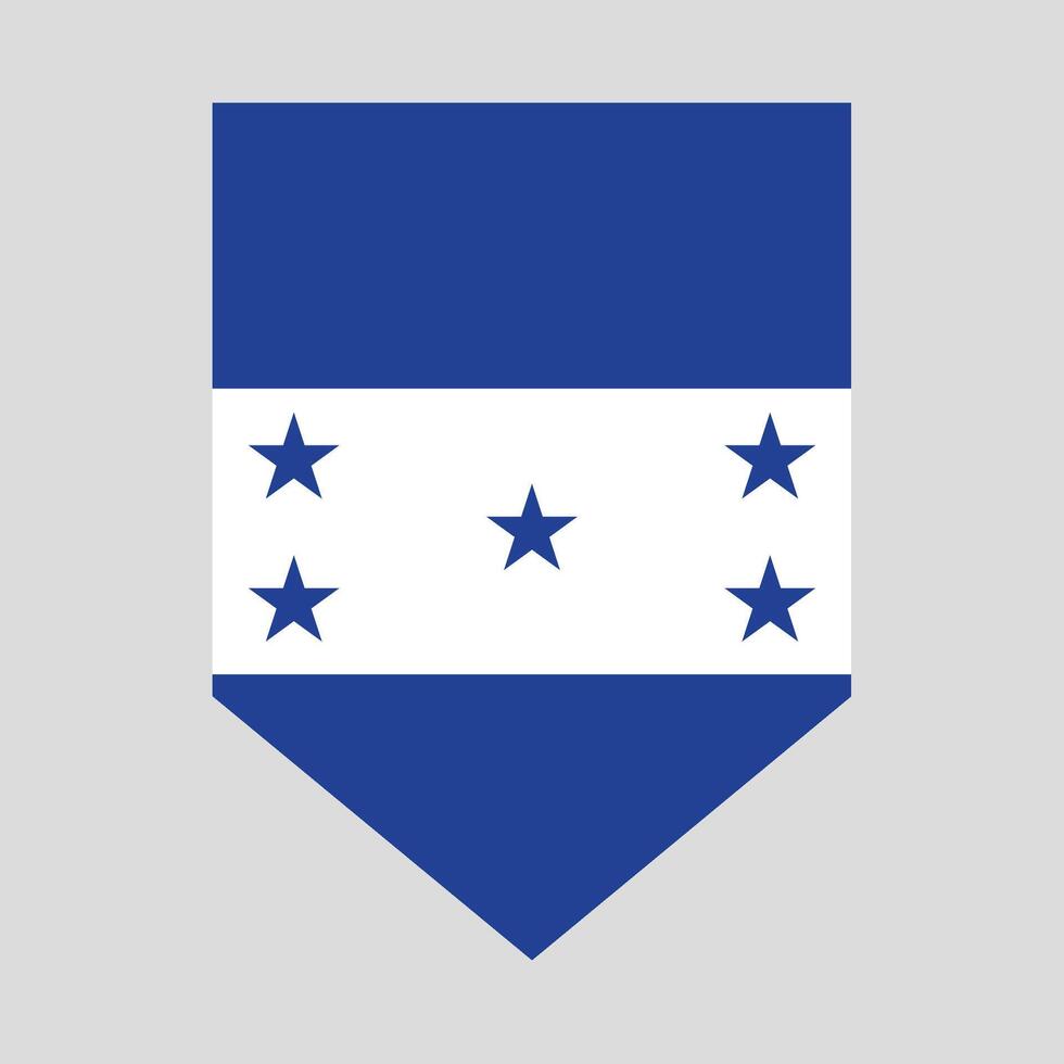 Honduras Flag in Shield Shape Frame vector
