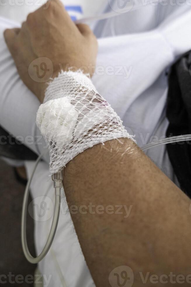 Intravenous route in a patient photo