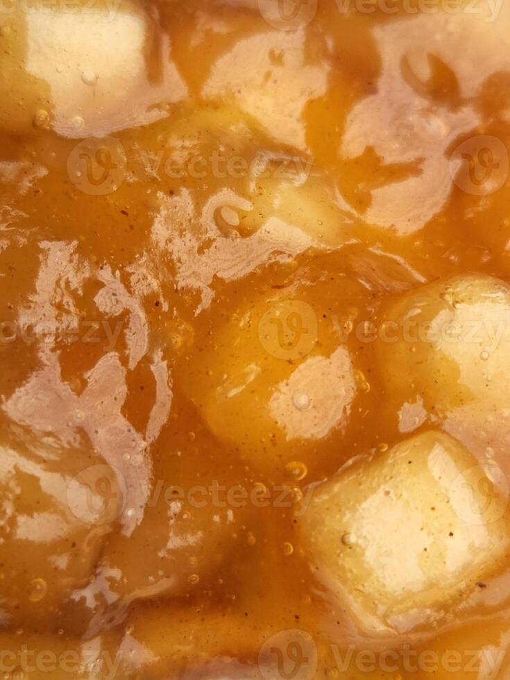 Apple jam. Delicious apple jam. Apple syrup. Cooking photo