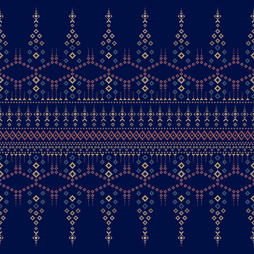 A Native American Idian in Brown and Orange Seamless Pattern perfect for textile. Indian clothes pattern design for , Modern Indian textile illustration vector