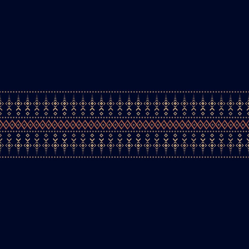 Traditional clothes pattern Geometric ethnic textures. and Pattern of Cross Stitch. Design for indian fasion, Patola, Sari, Dupatta. vector
