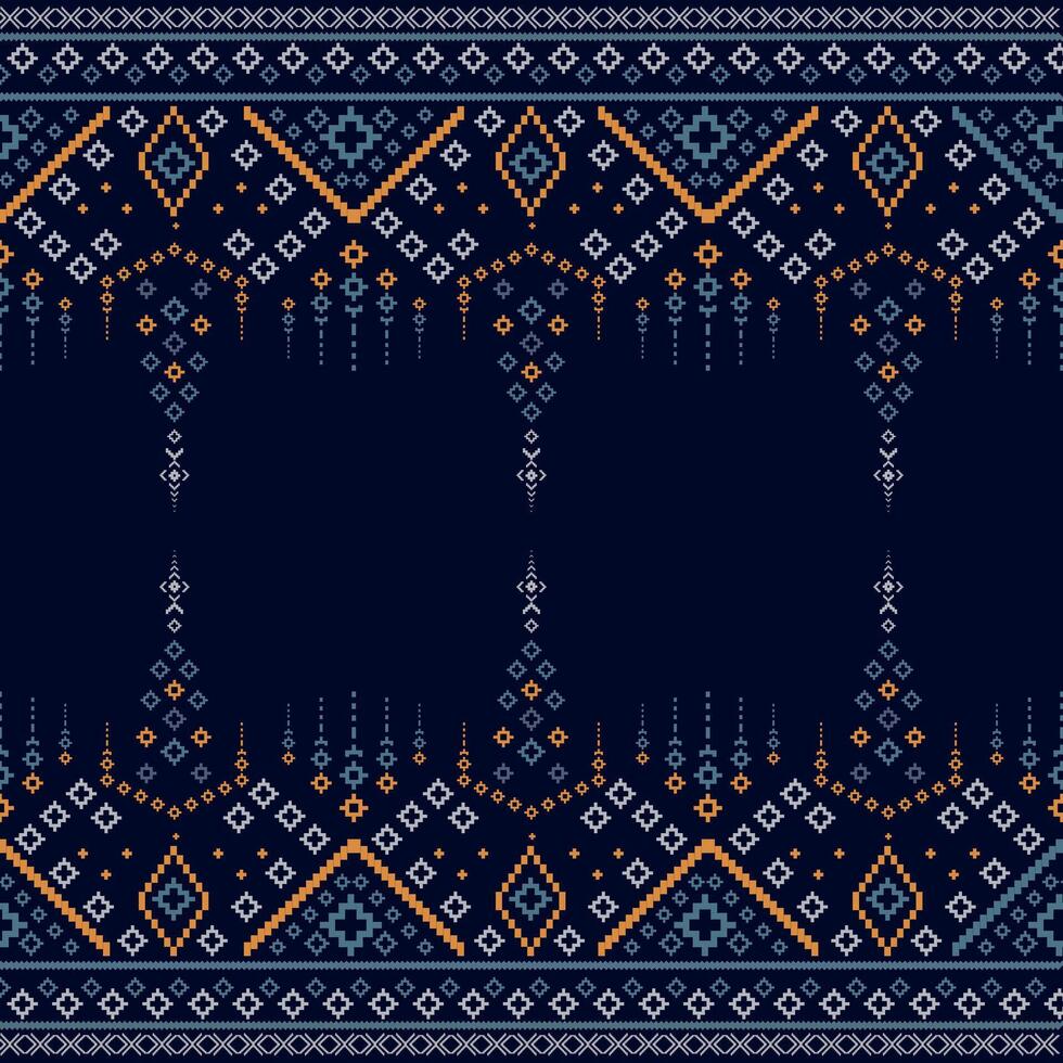 Indian clothes pattern design for , Modern Indian textile . A Geometric traditional ethnic pattern Ikat seamless pattern border abstract design vector