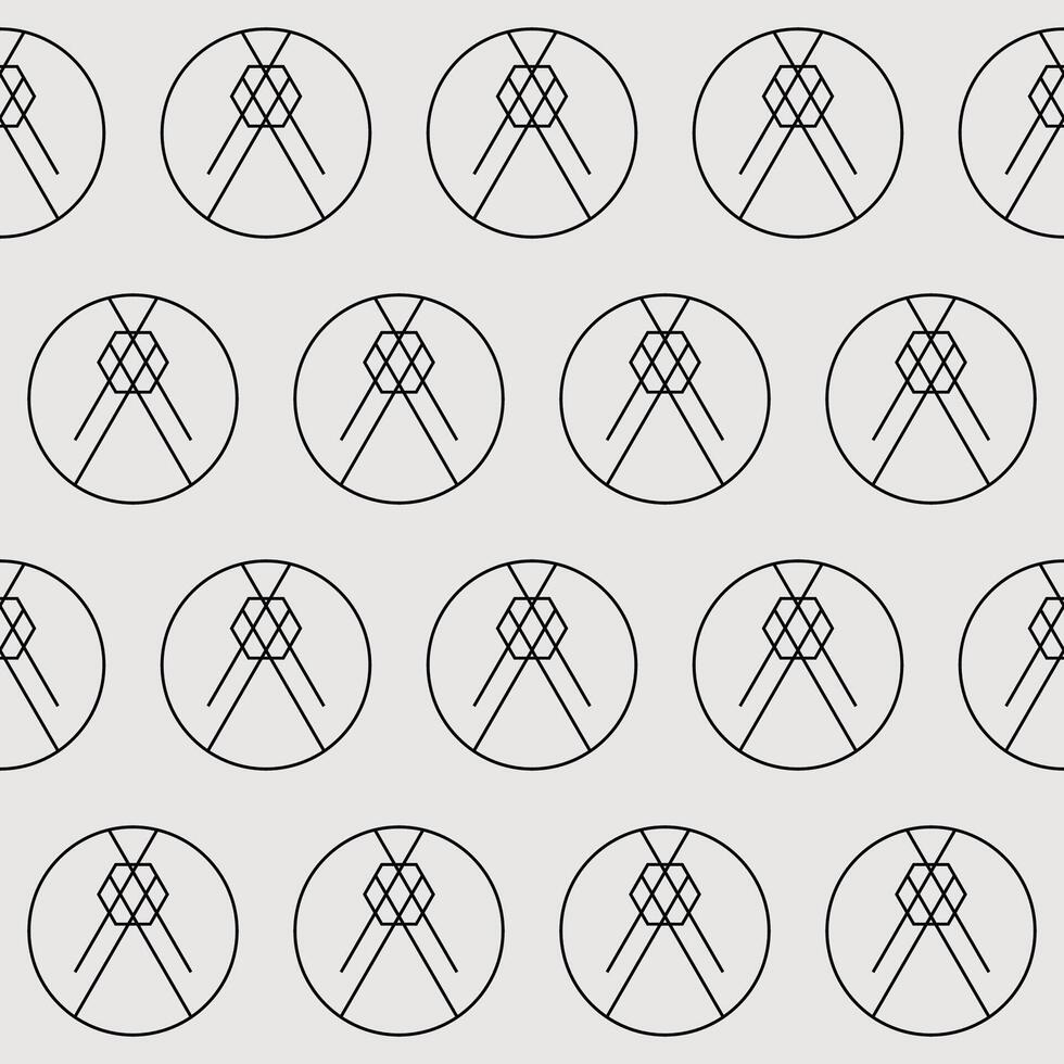 Seamless Graphic Monochrome Vintage Fabric Textile Wallpaper Wrapping Paper Swatch Template Pattern Background Design Decoration Artwork Print vector
