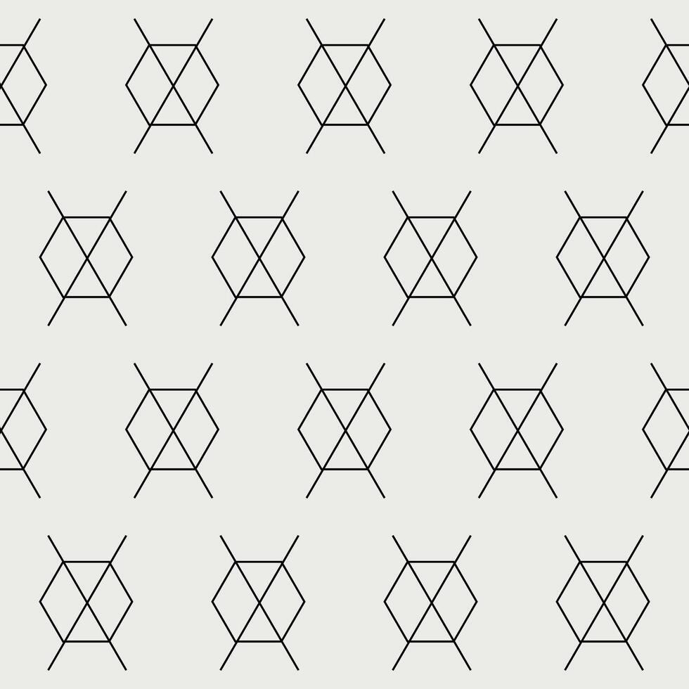 Seamless Graphic Monochrome Vintage Fabric Textile Wallpaper Wrapping Paper Swatch Template Pattern Background Design Decoration Artwork Print vector