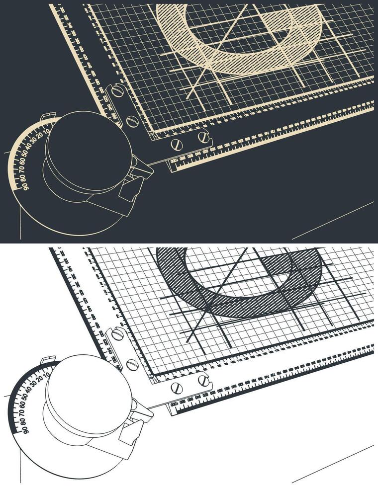 Drawing board closeup vector