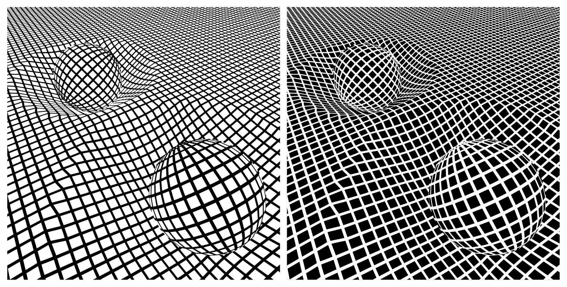 Massive spheres and curved space vector