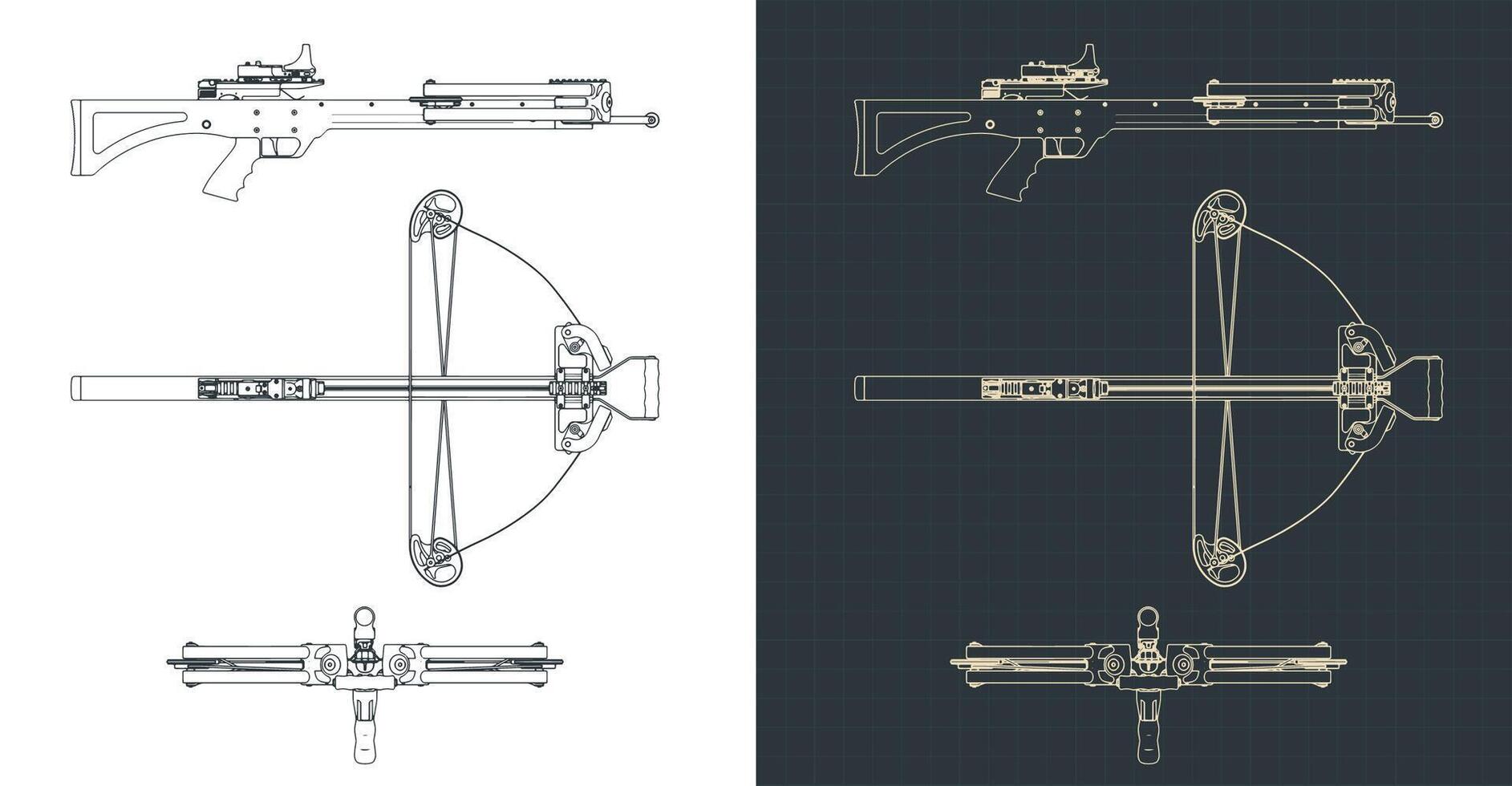 bloquear ballesta planos vector