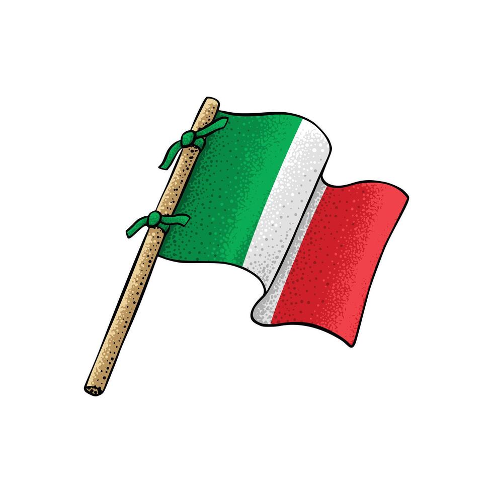 italiano país bandera vector