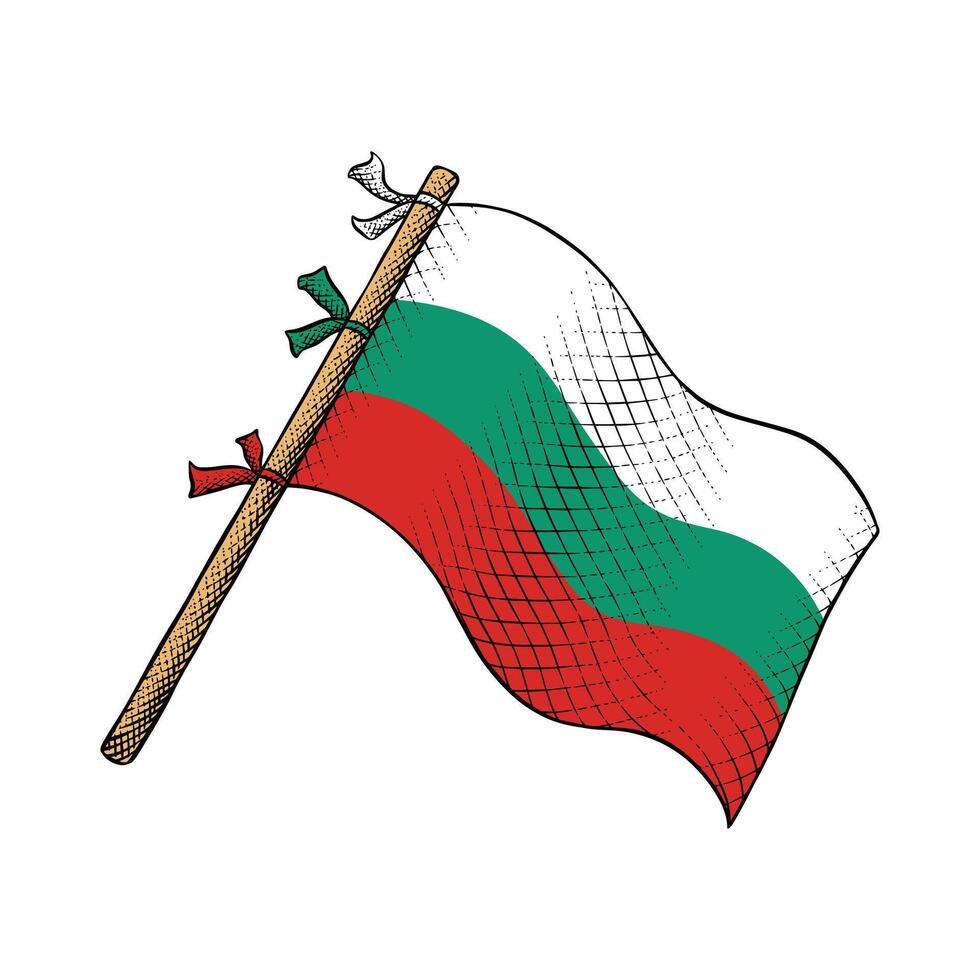 Bulgaria país bandera vector