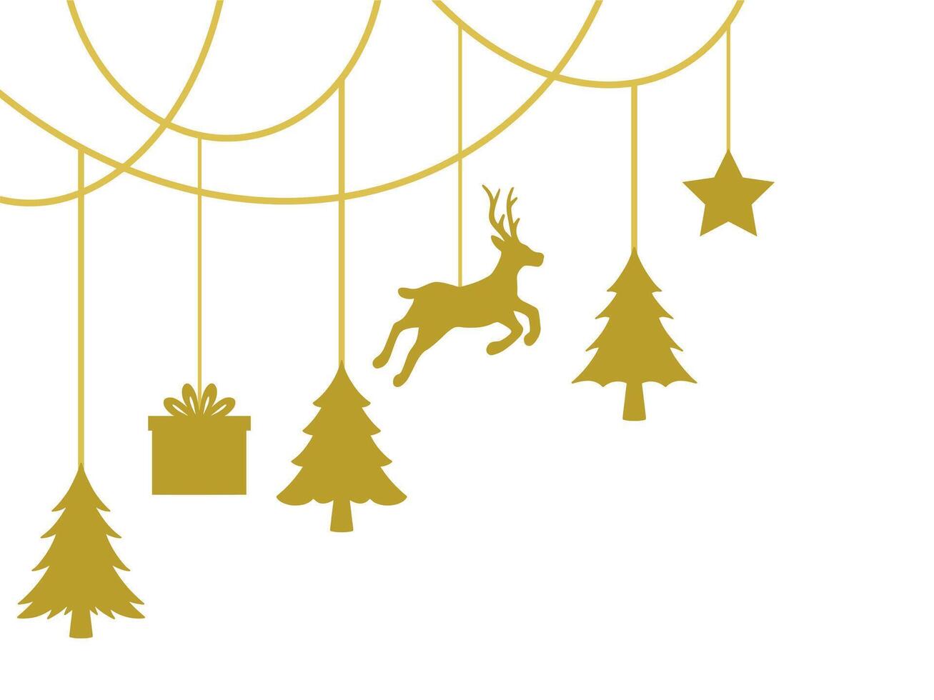 Christmas Corner Border Background for Decoration vector