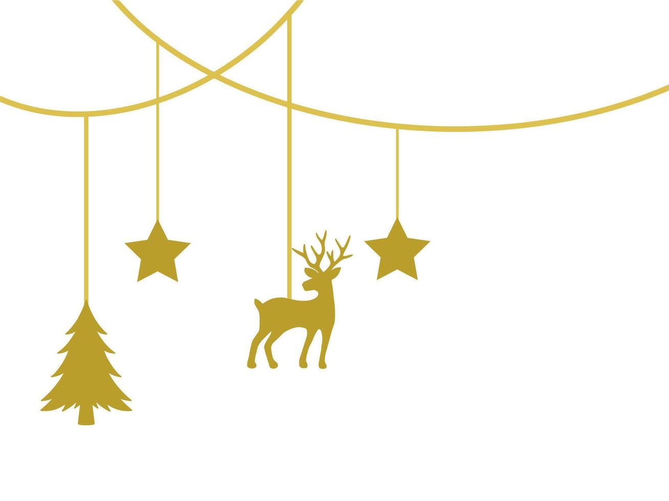 Christmas Line Art Background for Decoration vector