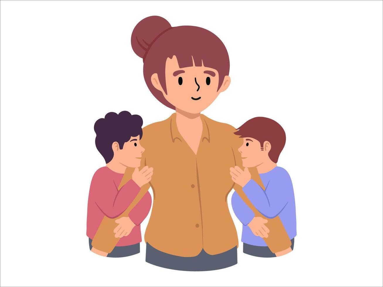 Mother day People Character illustration vector