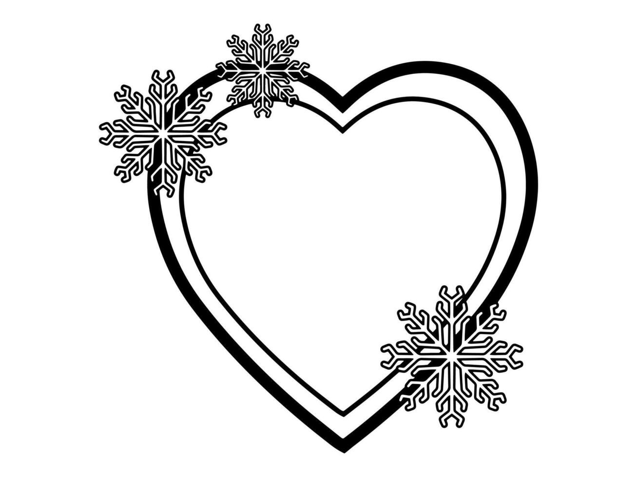 Navidad antecedentes marco copo de nieve ilustración vector