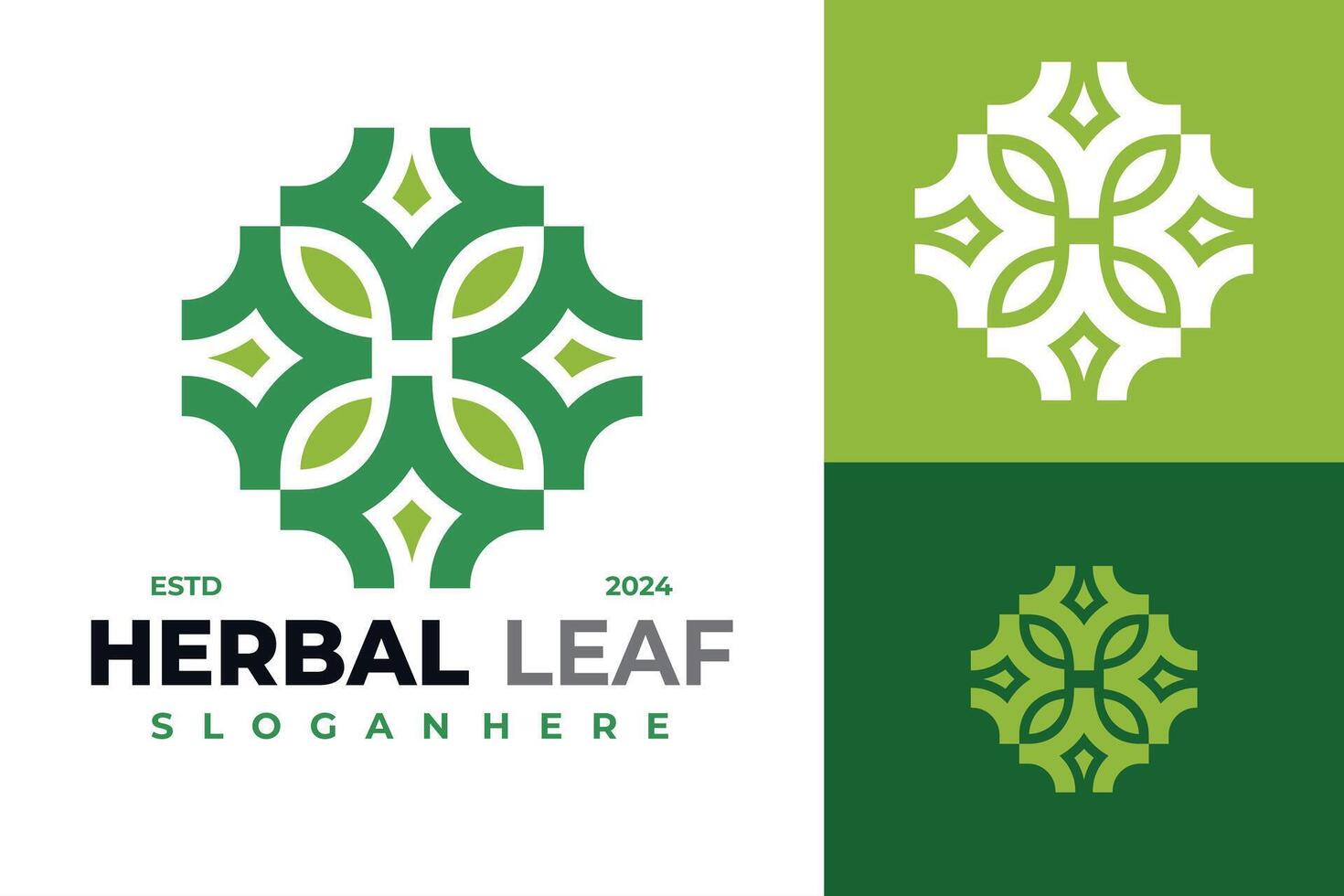 Letter H Herbal Leaf logo design symbol icon illustration vector