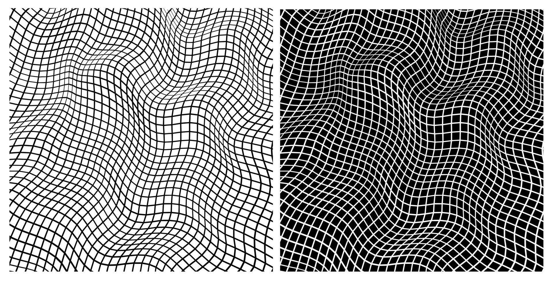 Abstract Geometric distorted shape vector